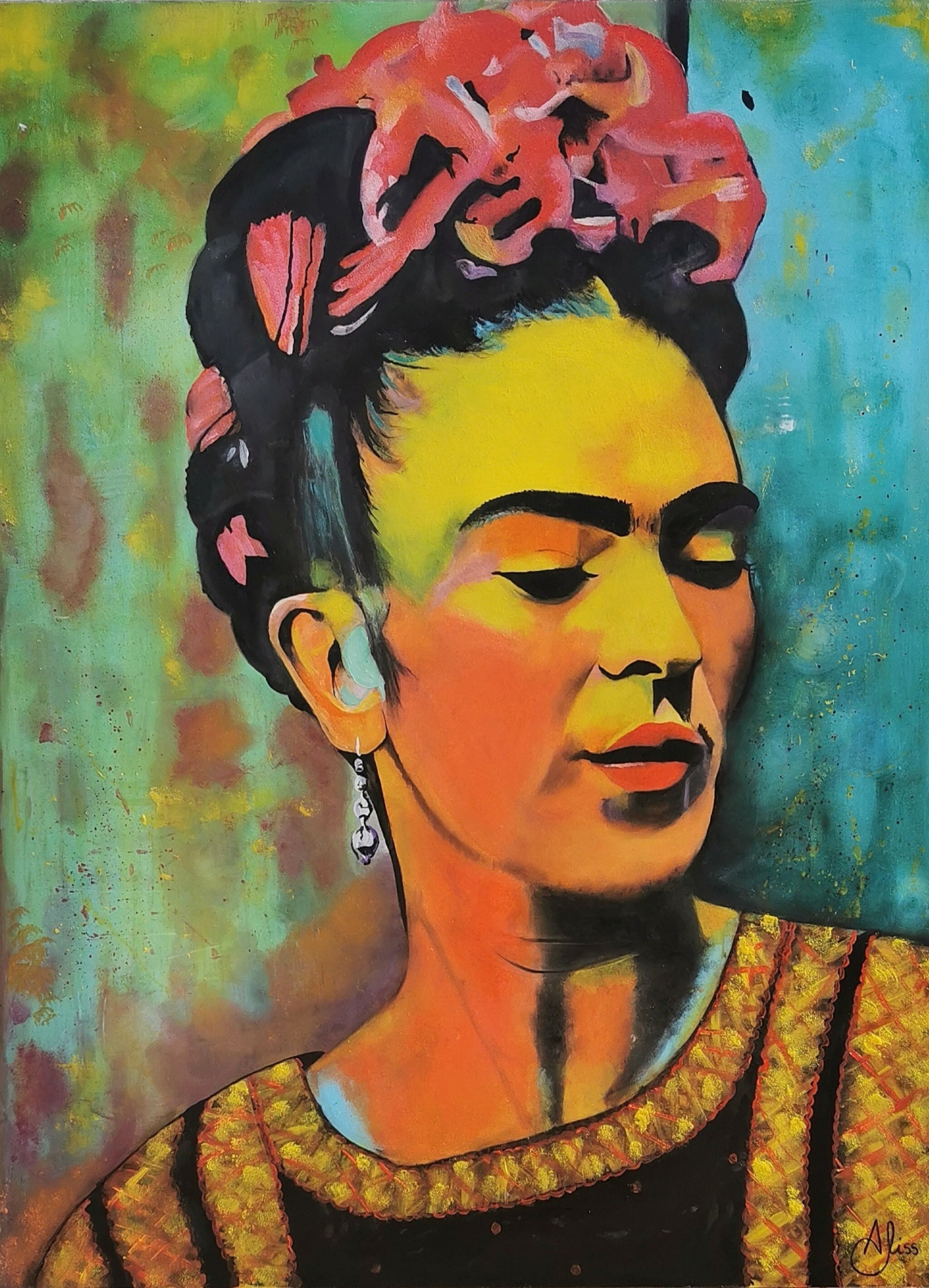 En expansión Histérico mesa Retrato Frida Kahlo | Smells Like Art | Smells Like Art